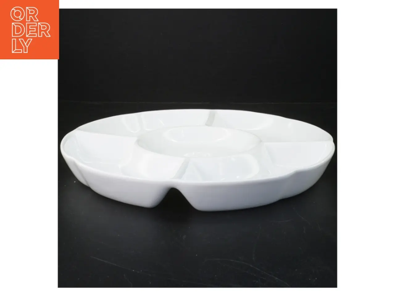 Billede 1 - Rund keramisk serveringsfad (str. Ø 32 cm)