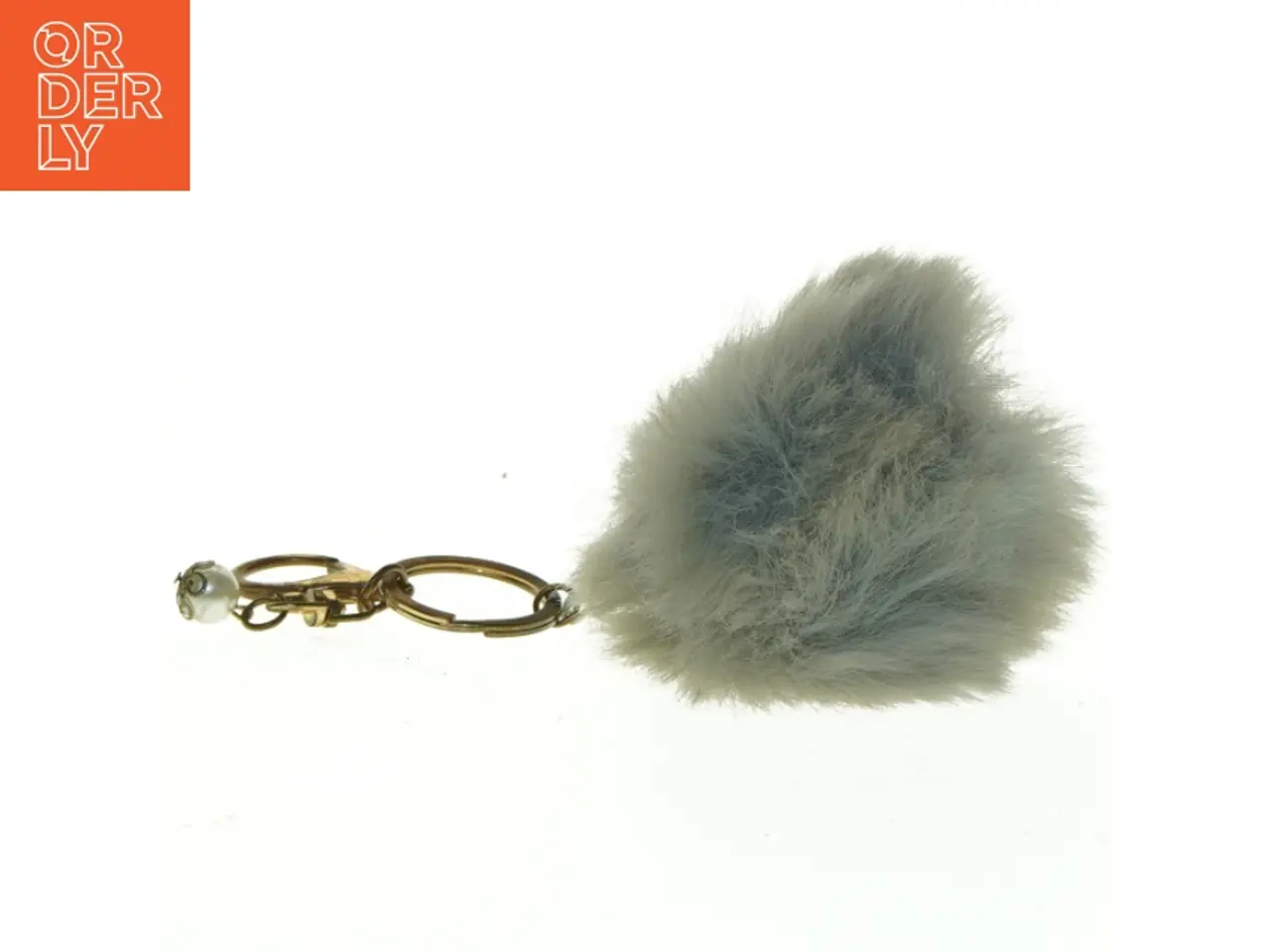 Billede 2 - Pels pompon nøglering (str. 6 cm)