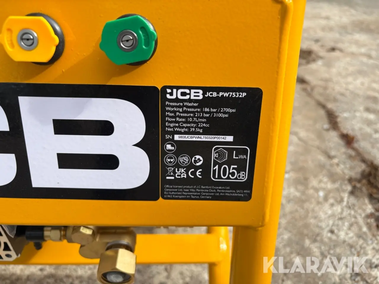 Billede 9 - Benzindrevet højtryksrenser JCB JCB-PW7532P