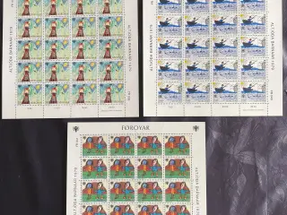 Færøerne helark afa 39-41 - Postfriske