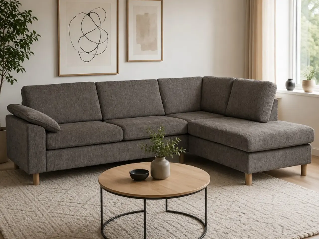 Billede 3 - Maria Hjørnesofa Brun - Højrevendt
