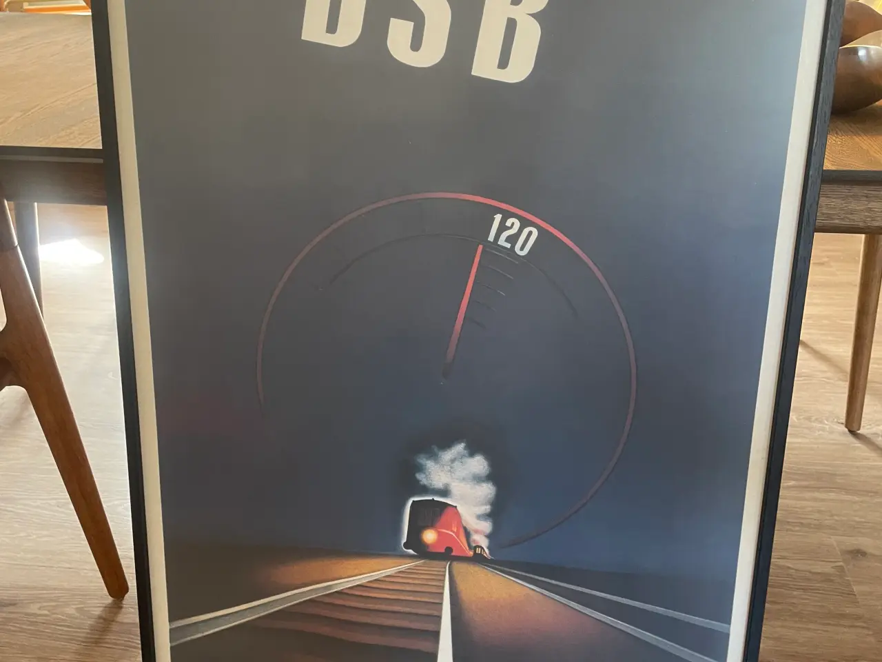 Billede 1 - DSB 120 Lyntogsplakat 62x100cm.