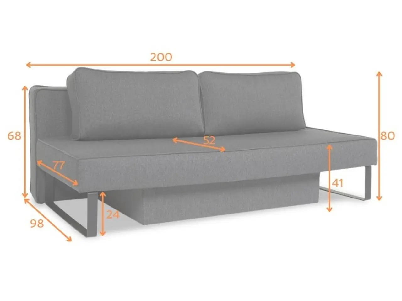 Billede 10 - JUVENTUS SOVESOFA 200 cm - INARI 96