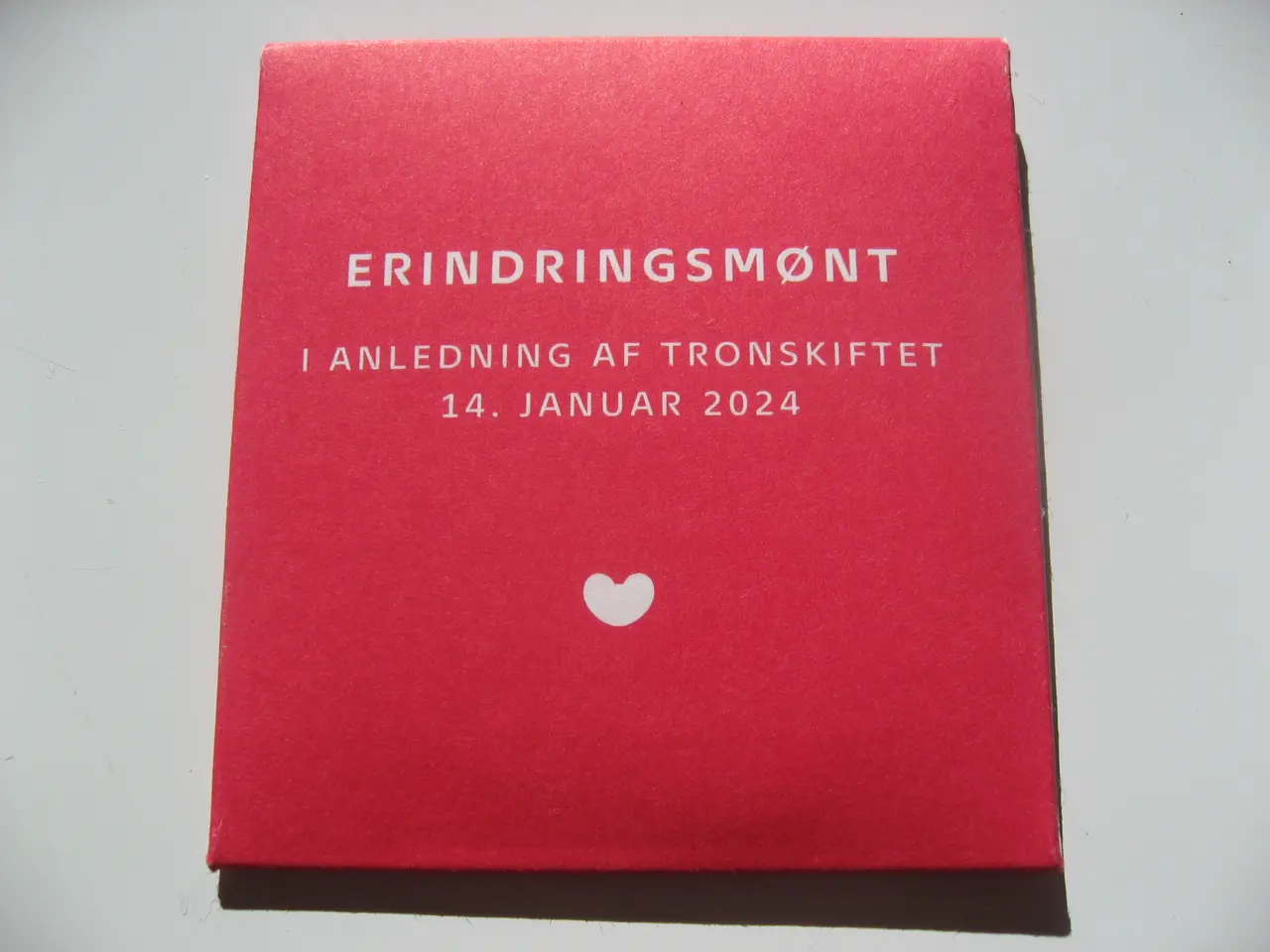 Billede 2 - Tronskiftemønt 2024 Fr.X/Margrethe.II 20kr mønt