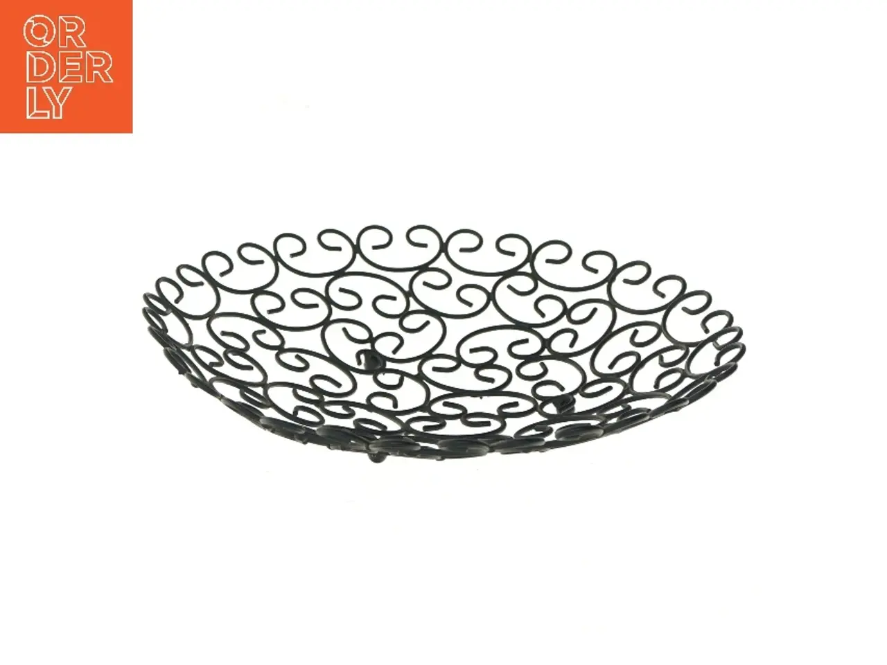 Billede 3 - Dekorativ metalfrugtskål (str. Ø 31 cm)