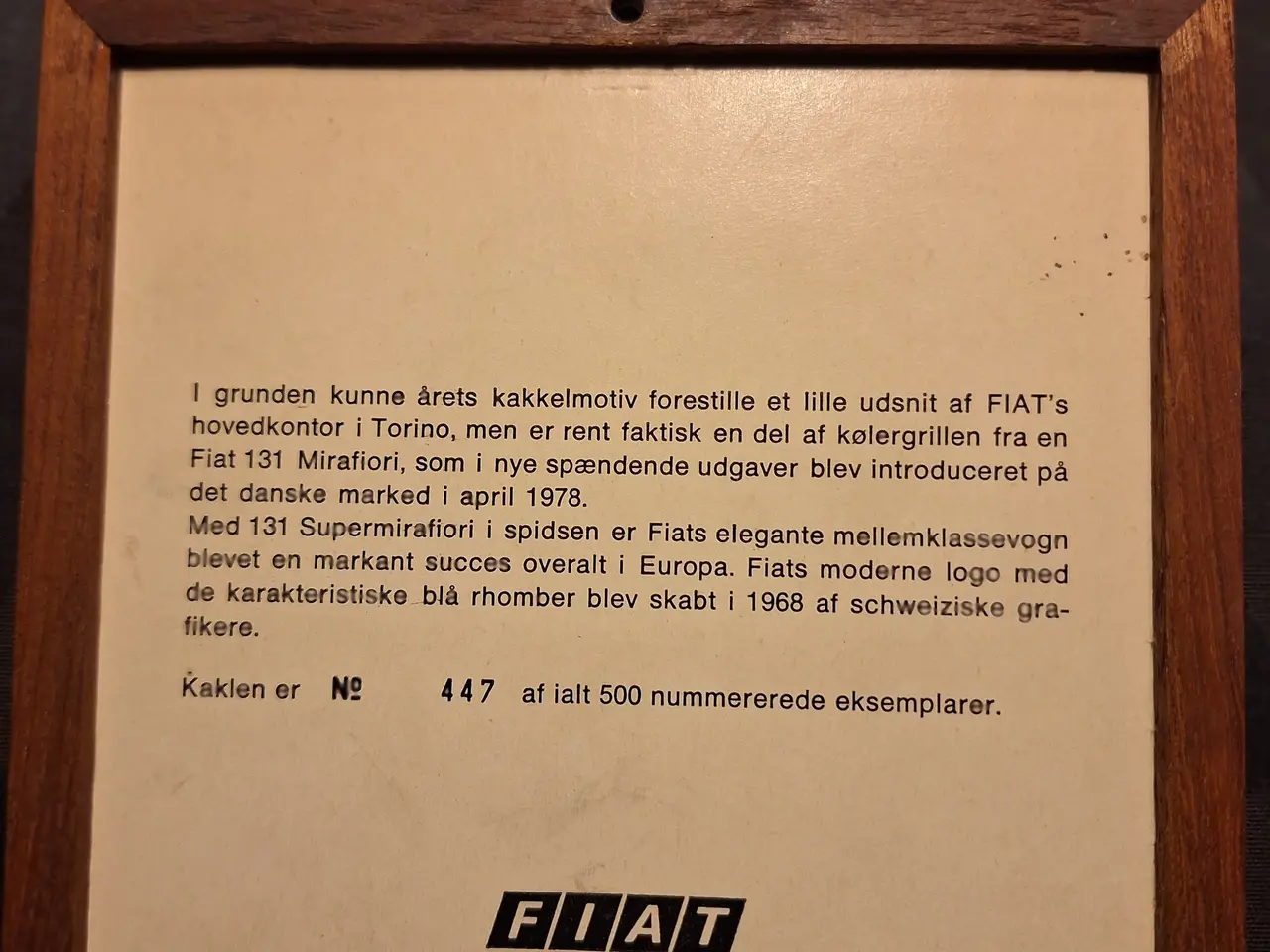 Billede 6 - Meget specielle Fiat kakler