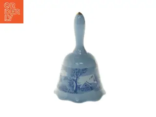 Blå porcelænsklokke (str. 14 cm)