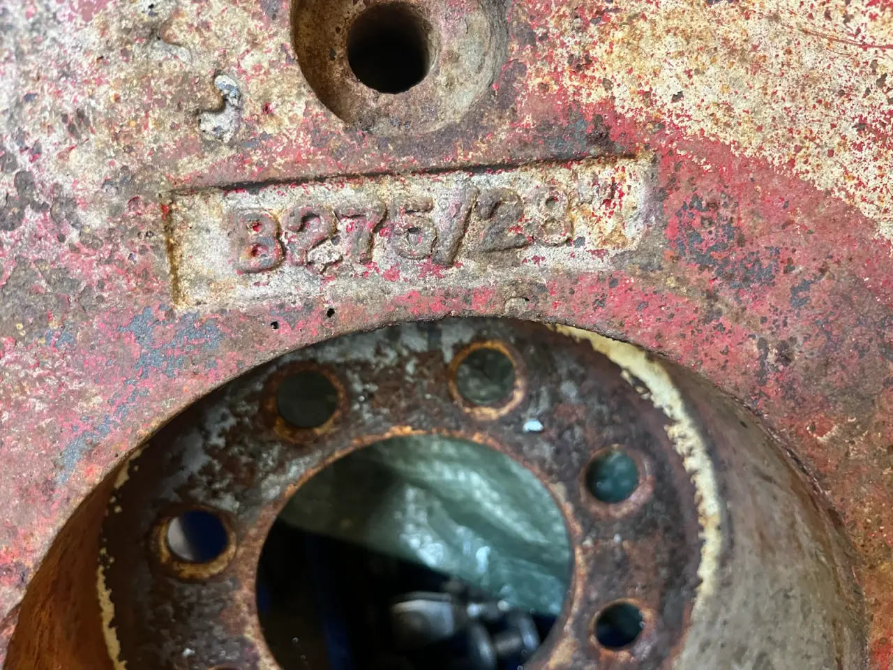 Billede 3 - IH B275 / B414 fælgplade med vægt