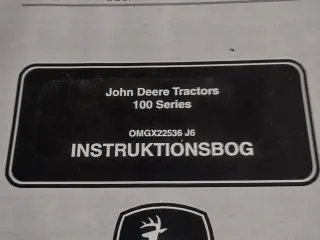 Instruktionsbog til John Deere