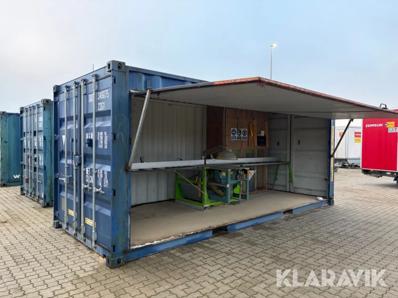 Billede 2 - 20” container med sav og sugeanlæg
