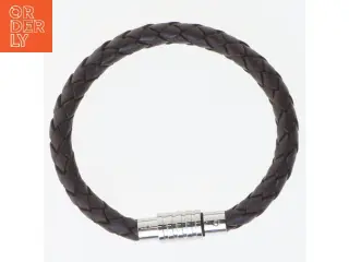 Læderarmbånd med magnetlås fra Kruse (str. Ø 7 cm)