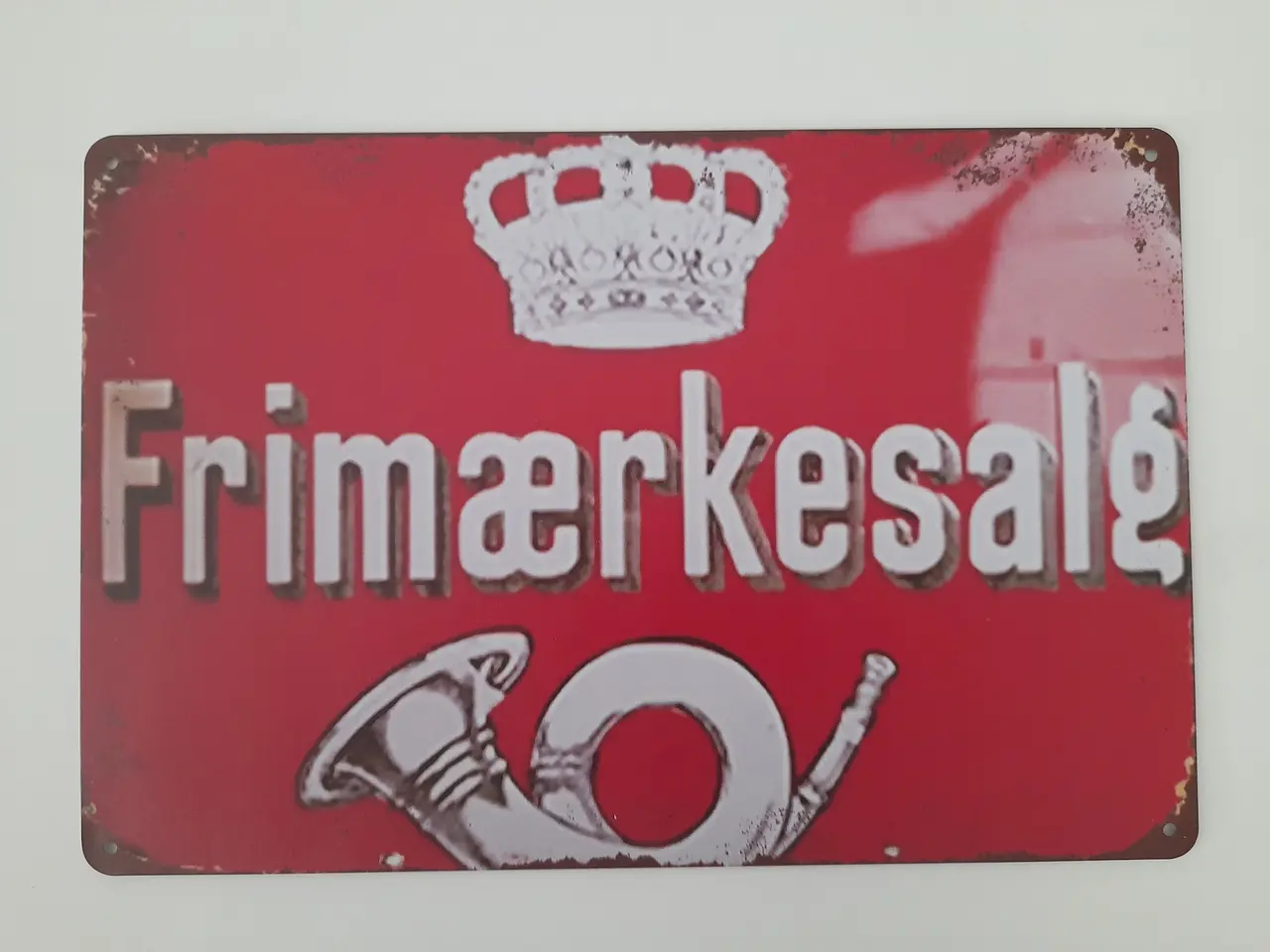 Billede 2 - Post  metal skilt 2 stk 