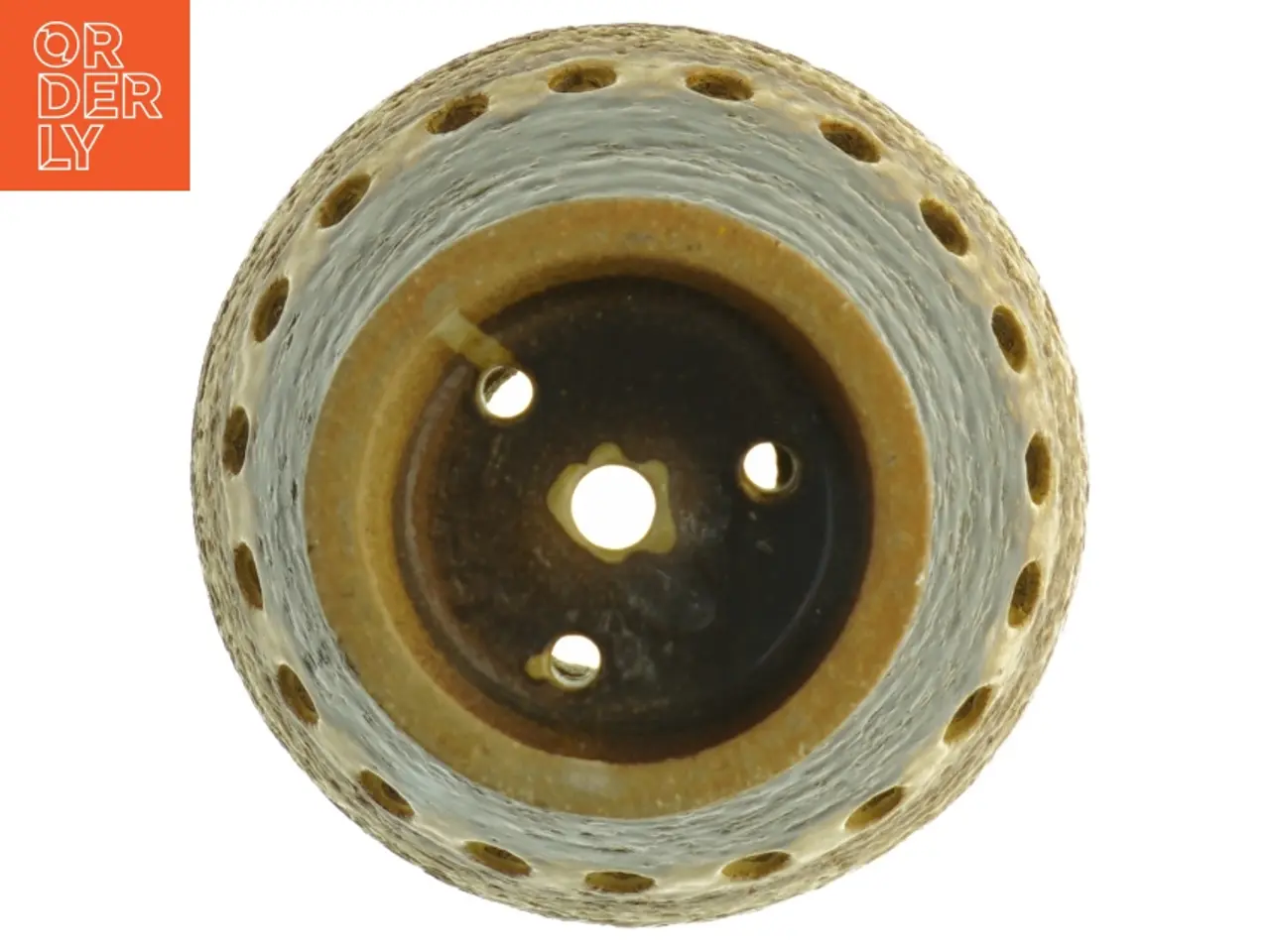 Billede 4 - Keramik Lampe skærm med lys huller (str. 15 x 19 cm)