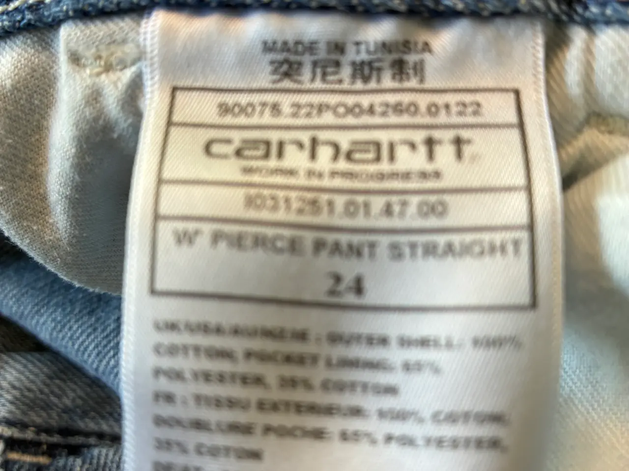 Billede 4 - Carhartt Jeans, hvide og lyseblå
