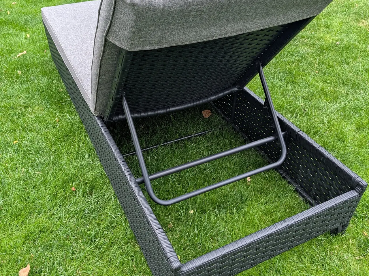 Billede 4 - William solseng i sort polyrattan inkl. hynde