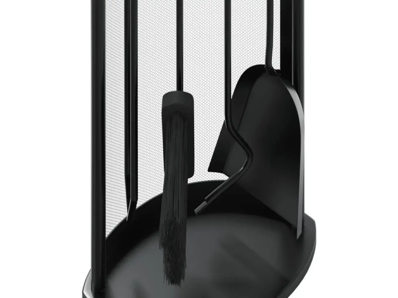 Billede 8 - 5-delt pejsesæt i stål - 23 × 15 × 66 cm, sort