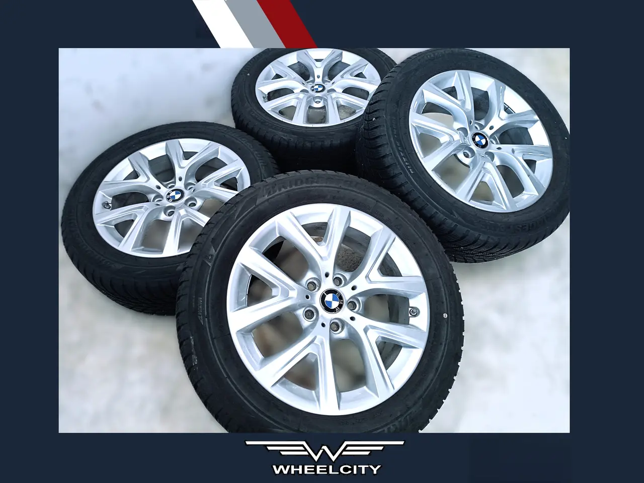 Billede 1 - 5x112 17" ET39 nav66,6ø BMW/MINI vinter fælge TPMS