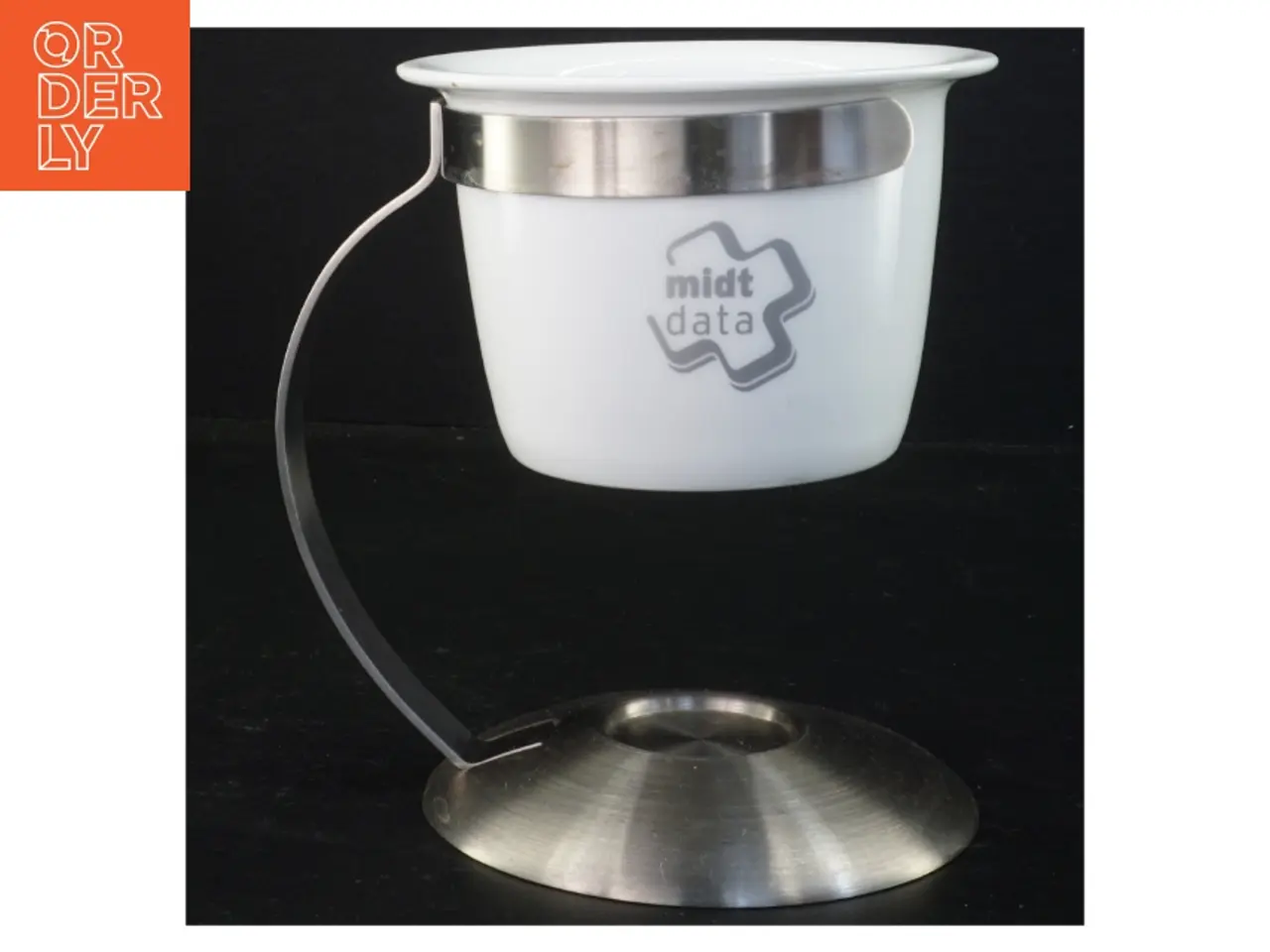 Billede 1 - Kop med holder (str. 17 x 17 x 13,5 cm)