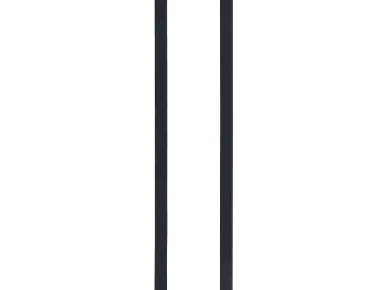 Billede 3 - Håndklædeholder til væg 12,5×12,5×60 cm - jern, sort