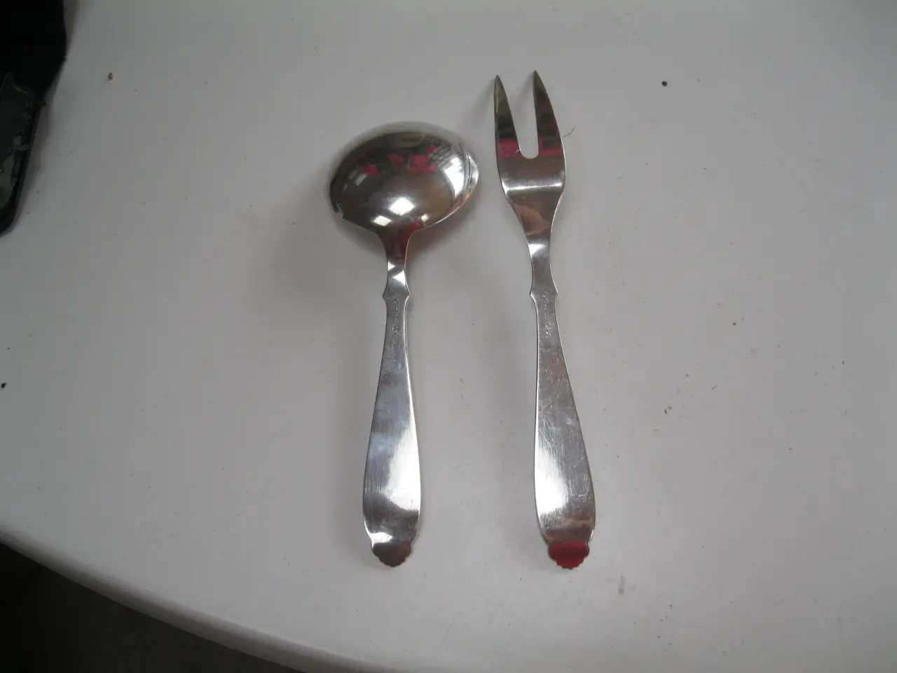 Billede 2 - RIO steggaffel + serveringsske sølvplet.