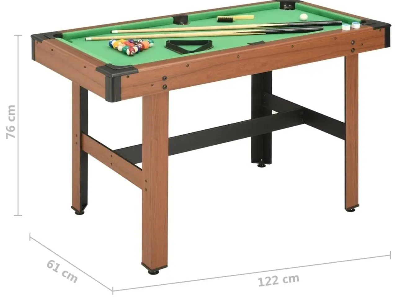 Billede 8 - Billardbord 122 x 61 x 76 cm brun