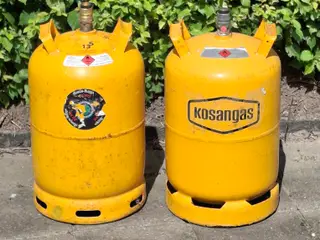 Gasflaske 11 kg gul sælges