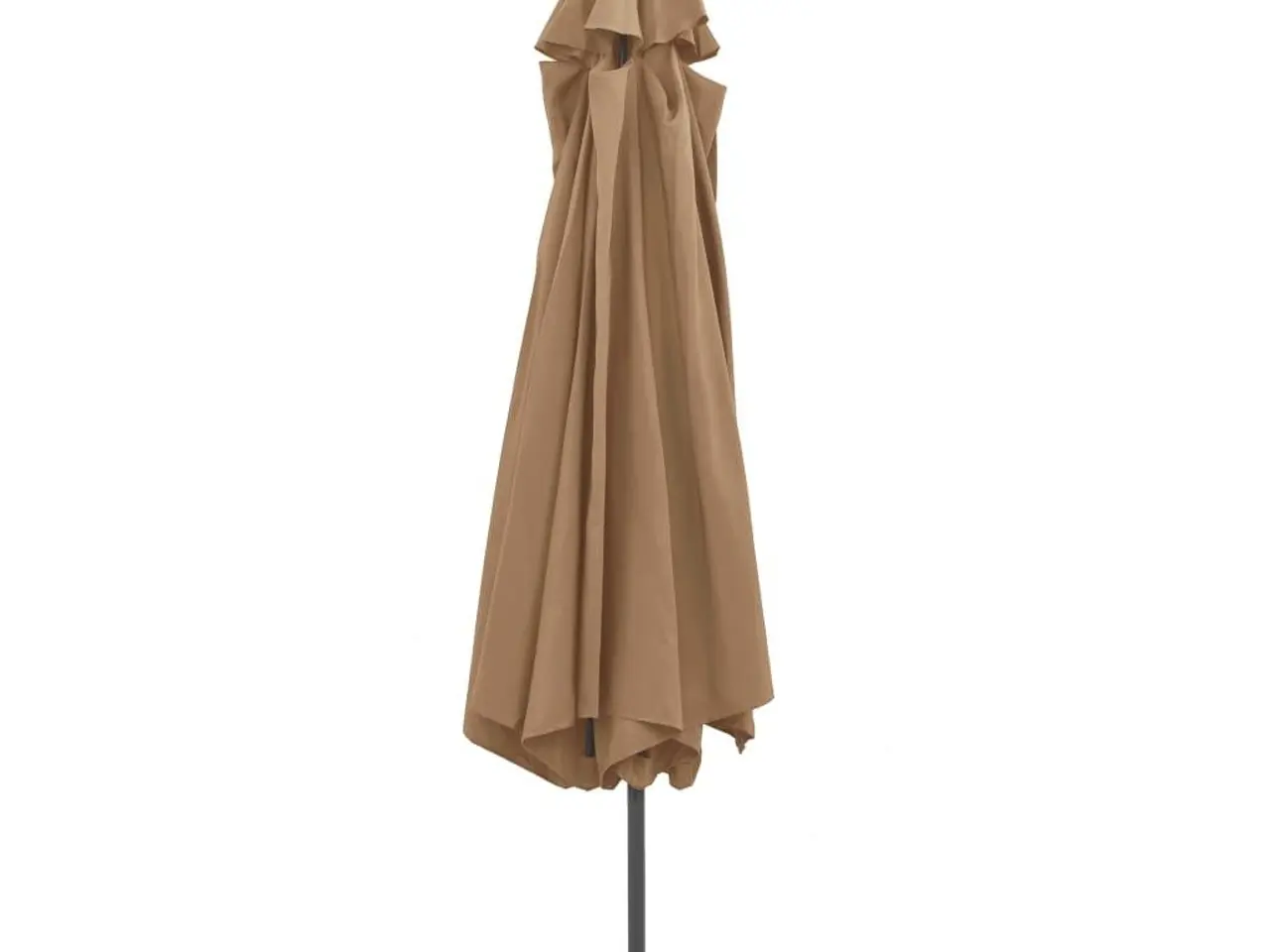 Billede 5 - Parasol med metalstang 390 cm - gråbrun