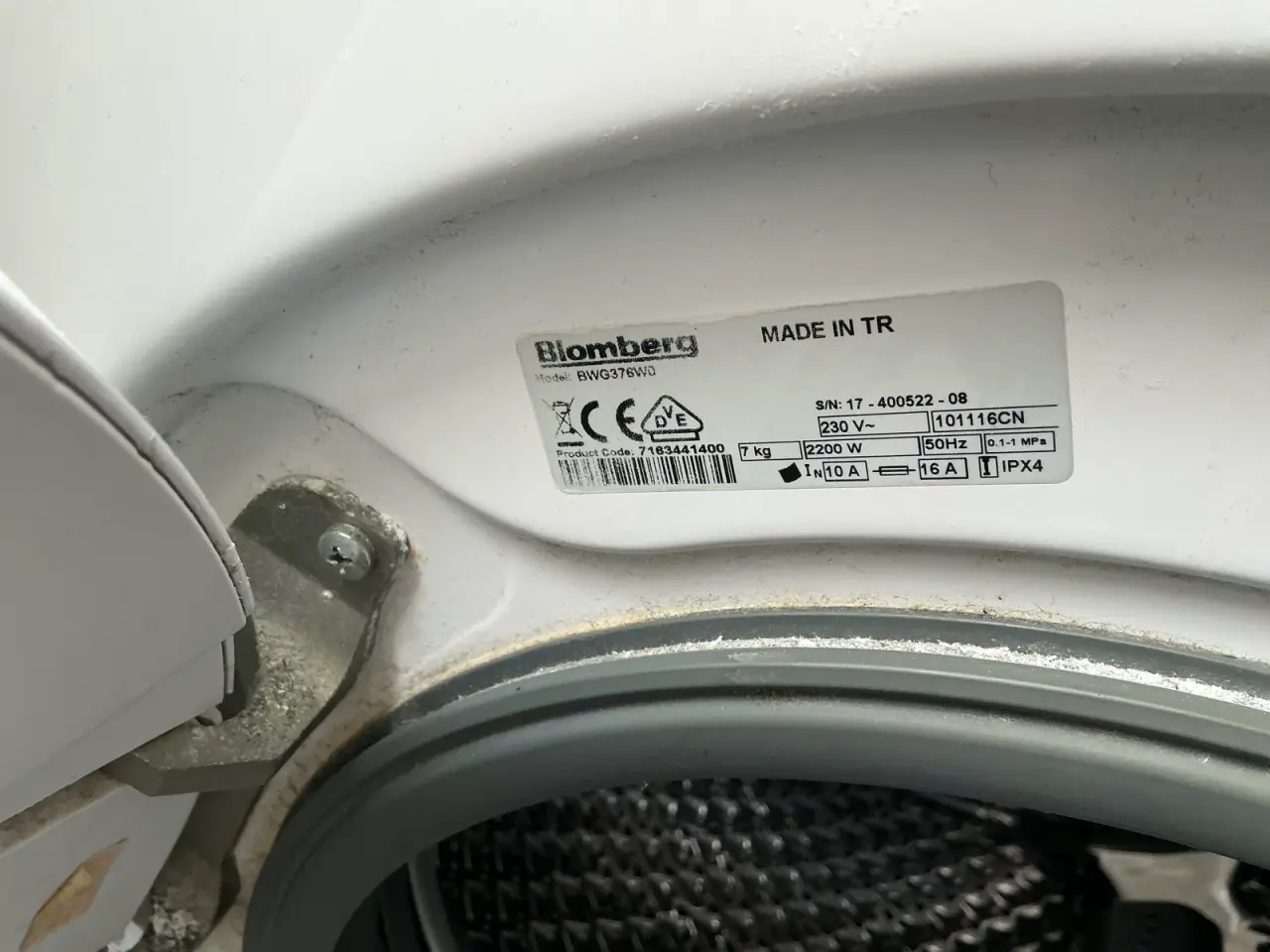 Billede 3 - Blomberg vaske/tørre tårn - 7kg - virker perfekt