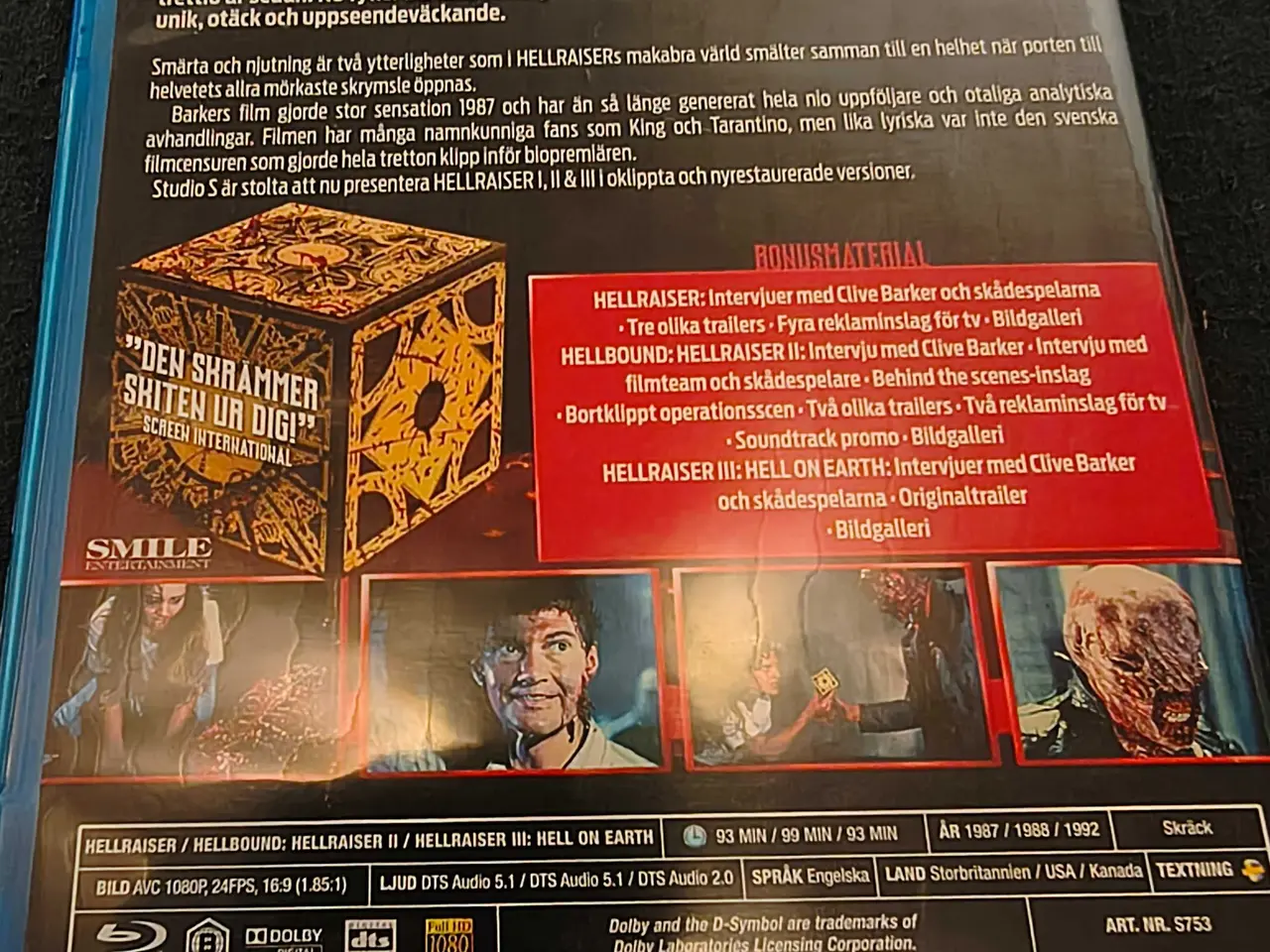 Billede 2 - Hellraiser I-III (Blu-ray)