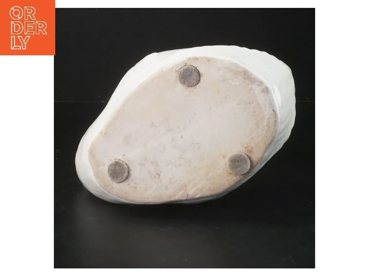 Billede 3 - Stor svane vase, hvid (str. 20x13x16 cm)