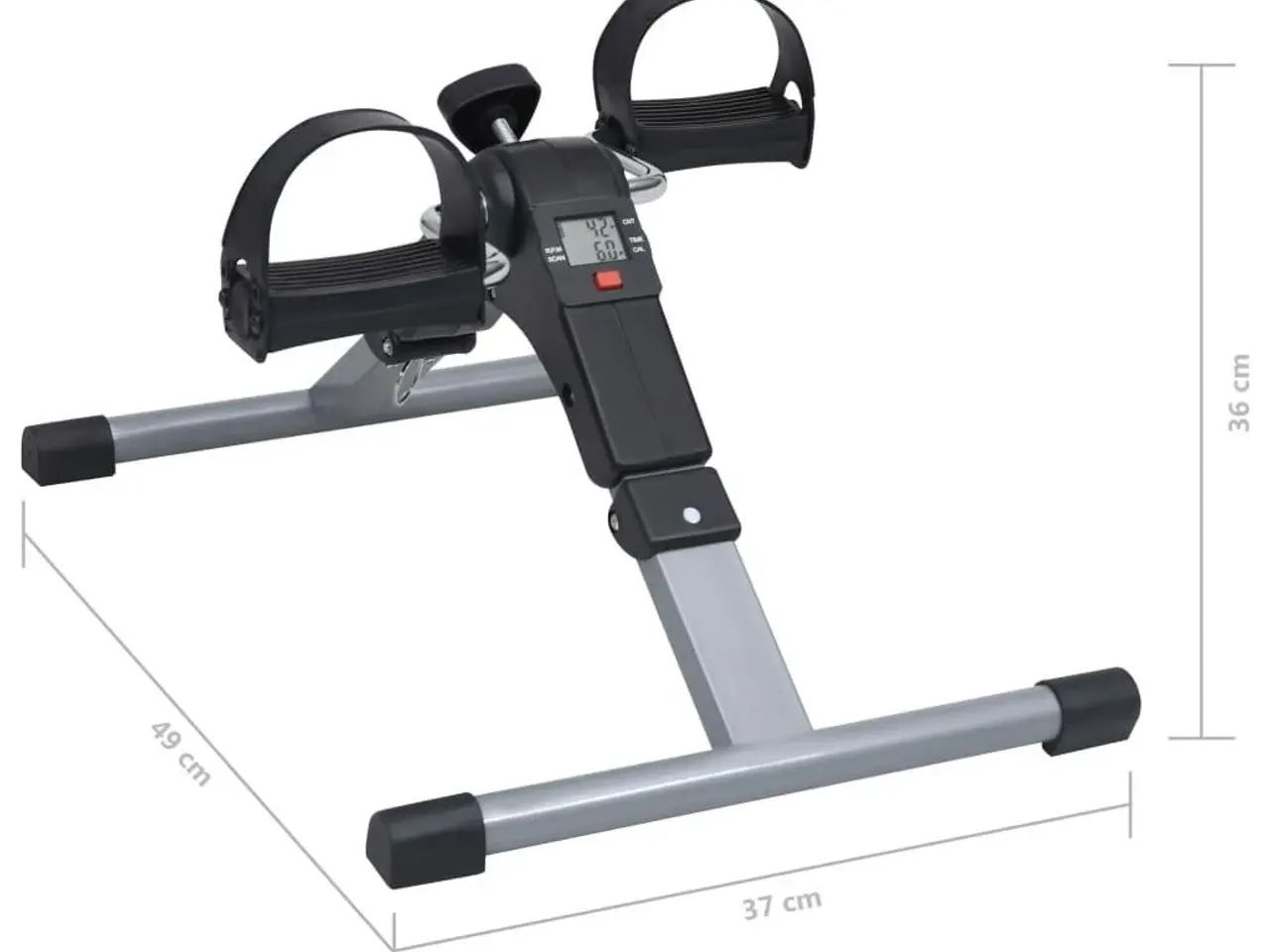 Billede 8 - Pedaltræner til ben og arme med LCD-skærm - foldbar, justerbar modstand