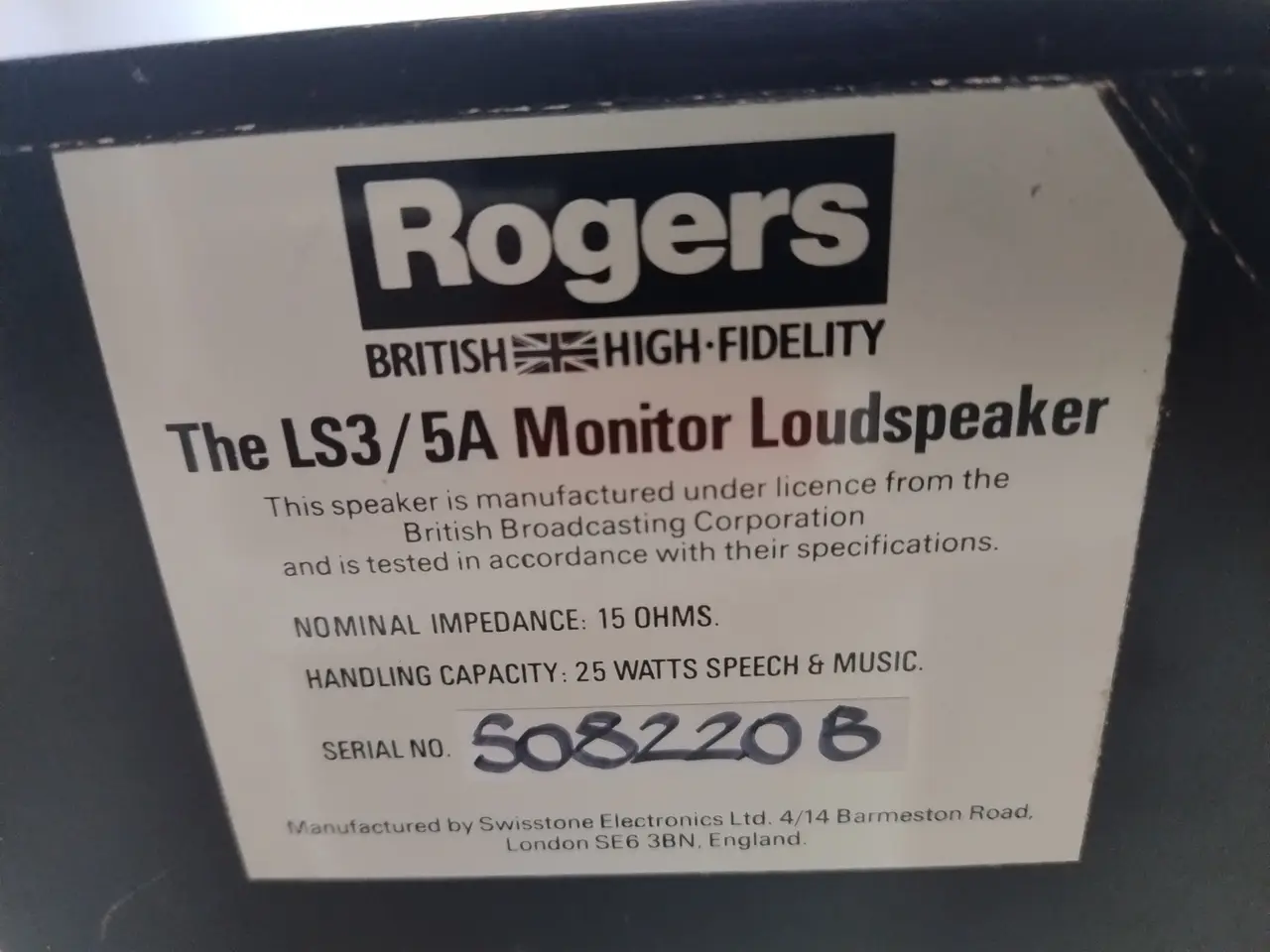 Billede 5 - ROGERS LS3/5a