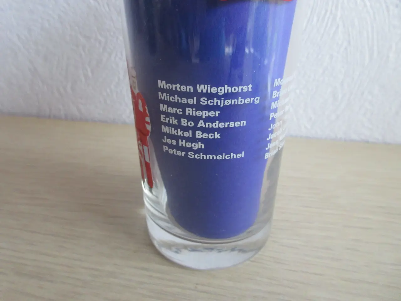 Billede 2 - Glas med billede af "det gamle " fodboldlandshold 