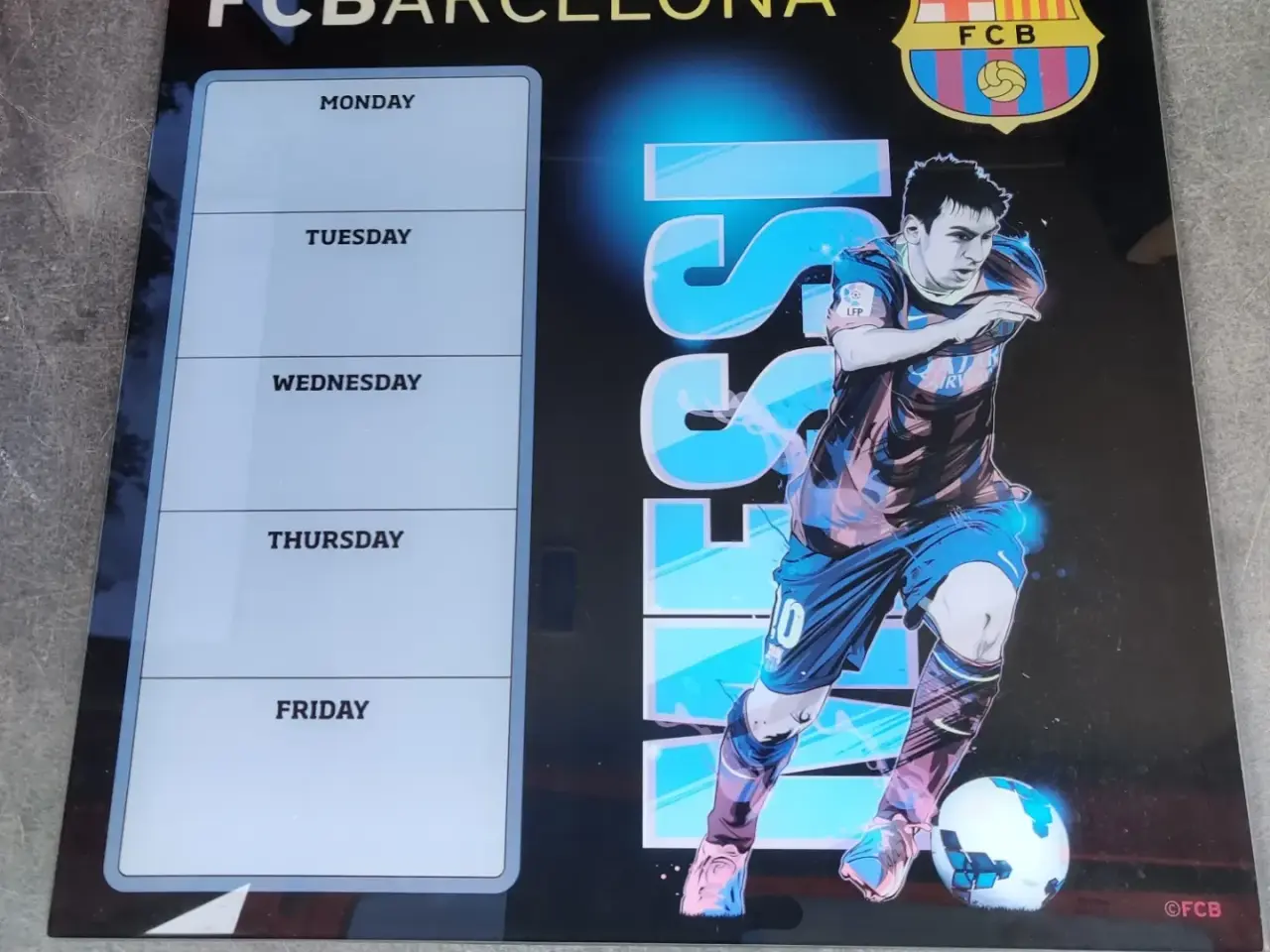 Billede 1 - MESSI magnetopslagstavle