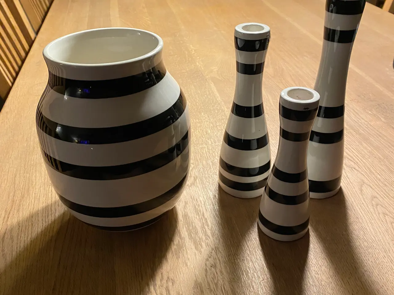 Billede 1 - Kæhler vase og lysestager