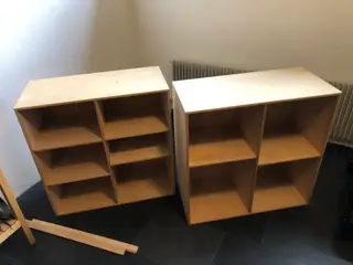 2 stk Reoler i naturtræ birk