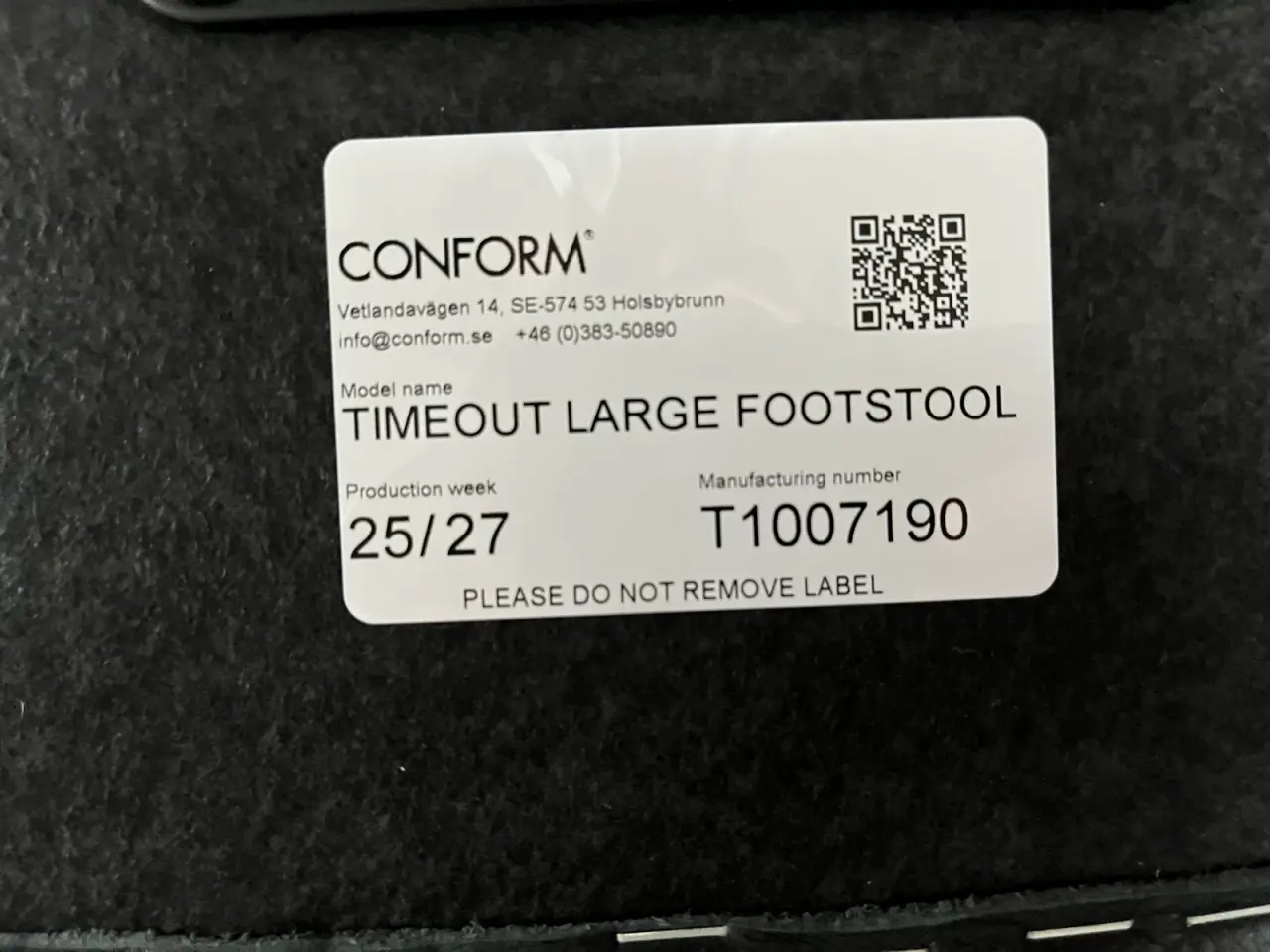 Billede 8 - CONFORM TIMEOUT LARGE – SPECIALMODEL I SORT LÆDER