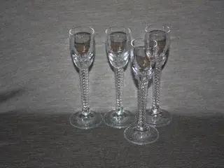 Holmegaard Aalborg jule akvavit Snapseglas