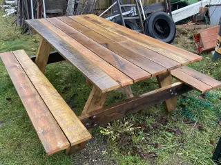 Havebord med bænk