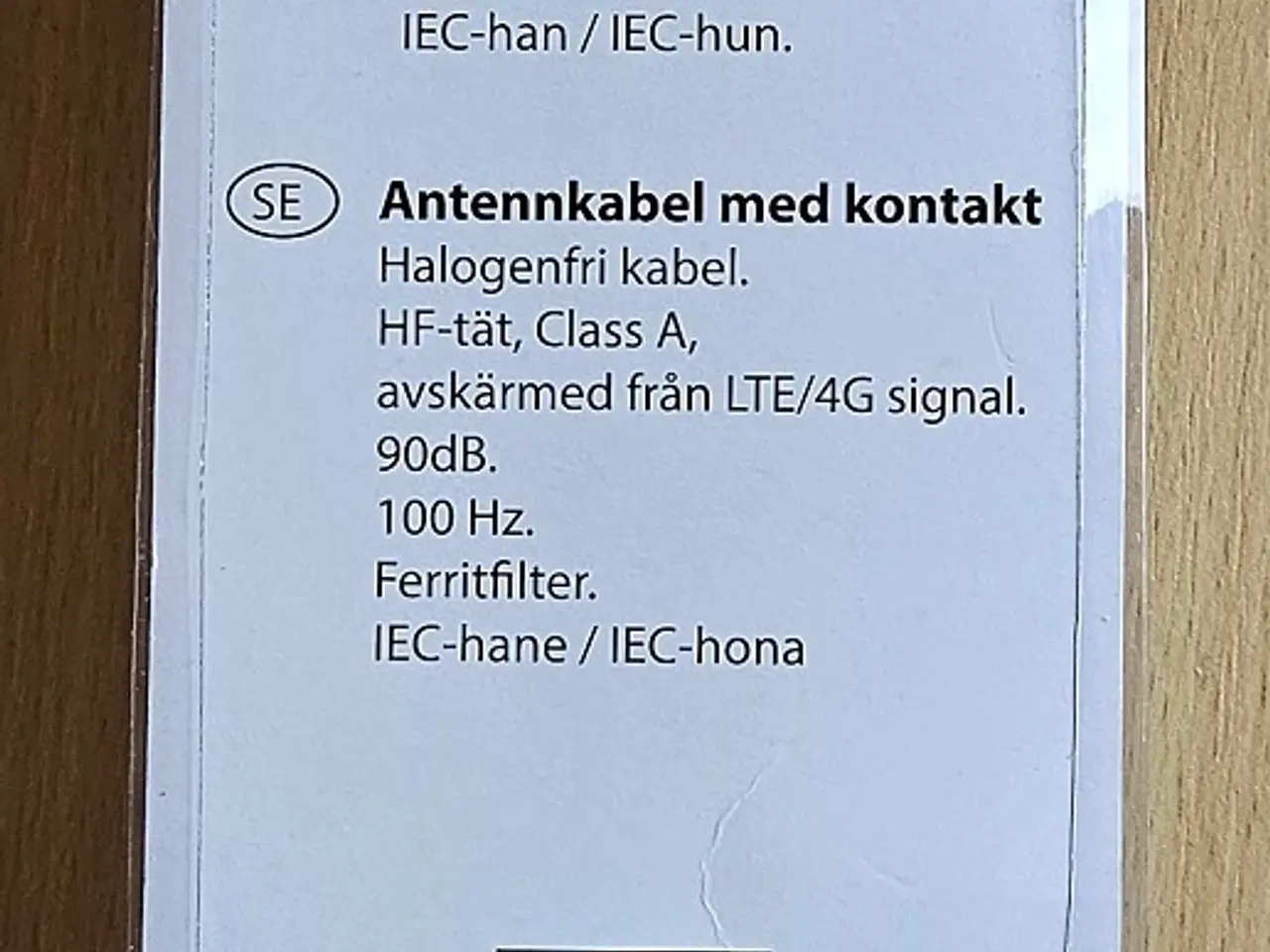 Billede 2 - Antennekabel 1,5 m