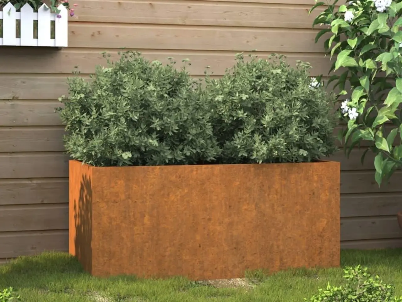 Billede 1 - Plantekasse 62x30x29 cm cortenstål