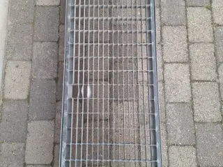 Metal Rist Gitter 122x42 cm Grå