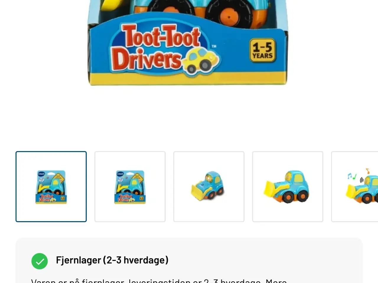 Billede 4 - Vtech parkeringshus + 4 ekstra biler