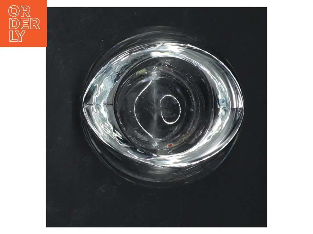 Billede 3 - Glas dekorativ lysestage fra holmegaard(str. Ø 8,5 cm)