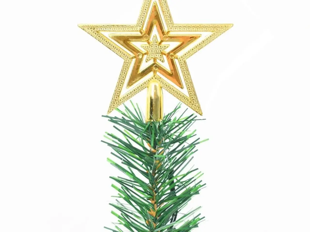 Billede 6 - Kunstigt juletræ med LED-lys og julekugler 64 cm - grøn