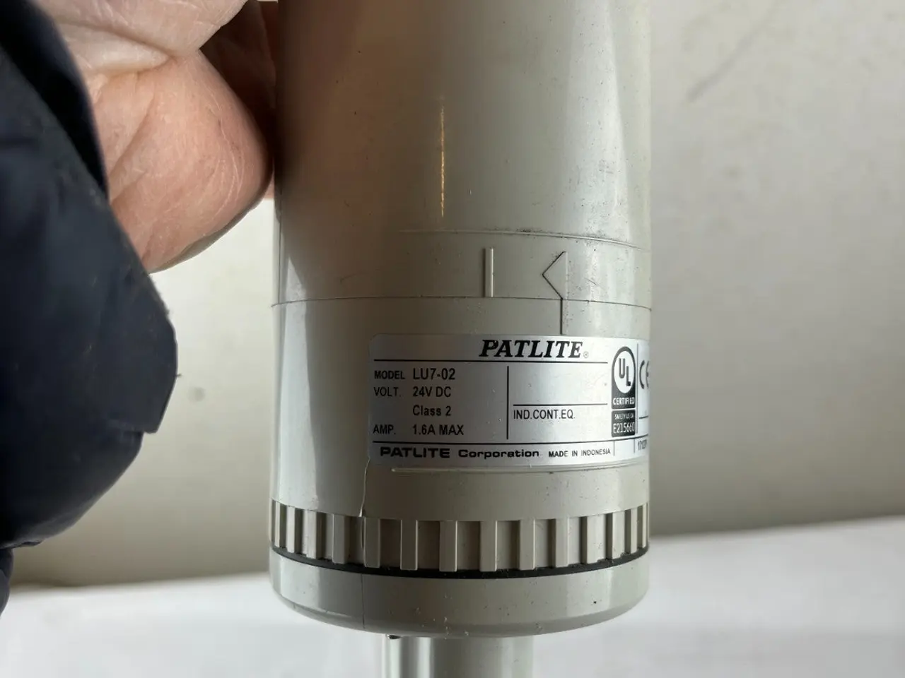 Billede 9 - Patlite LU7-02 Red LED Signal Tower Light 24V DC
