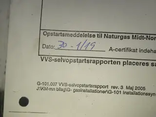Gaskedel Vaillant med varmtvandsbeholder