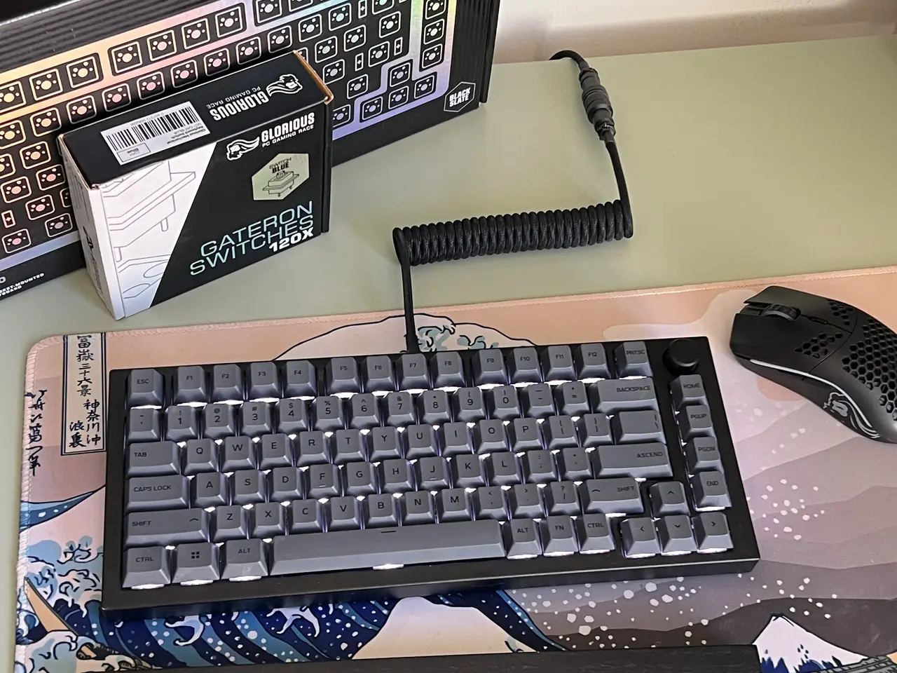 Billede 1 - GMMK Pro mekanisk tastatur + Glorious Model O mus