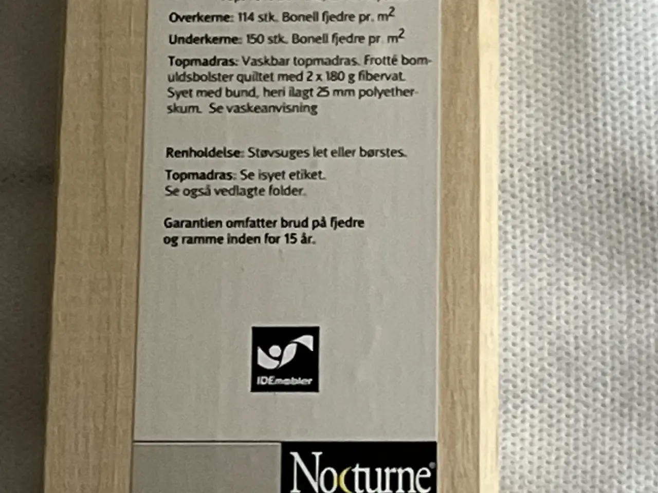 Billede 8 - Nocturne 3015 boxmadras med topmadras – flot 