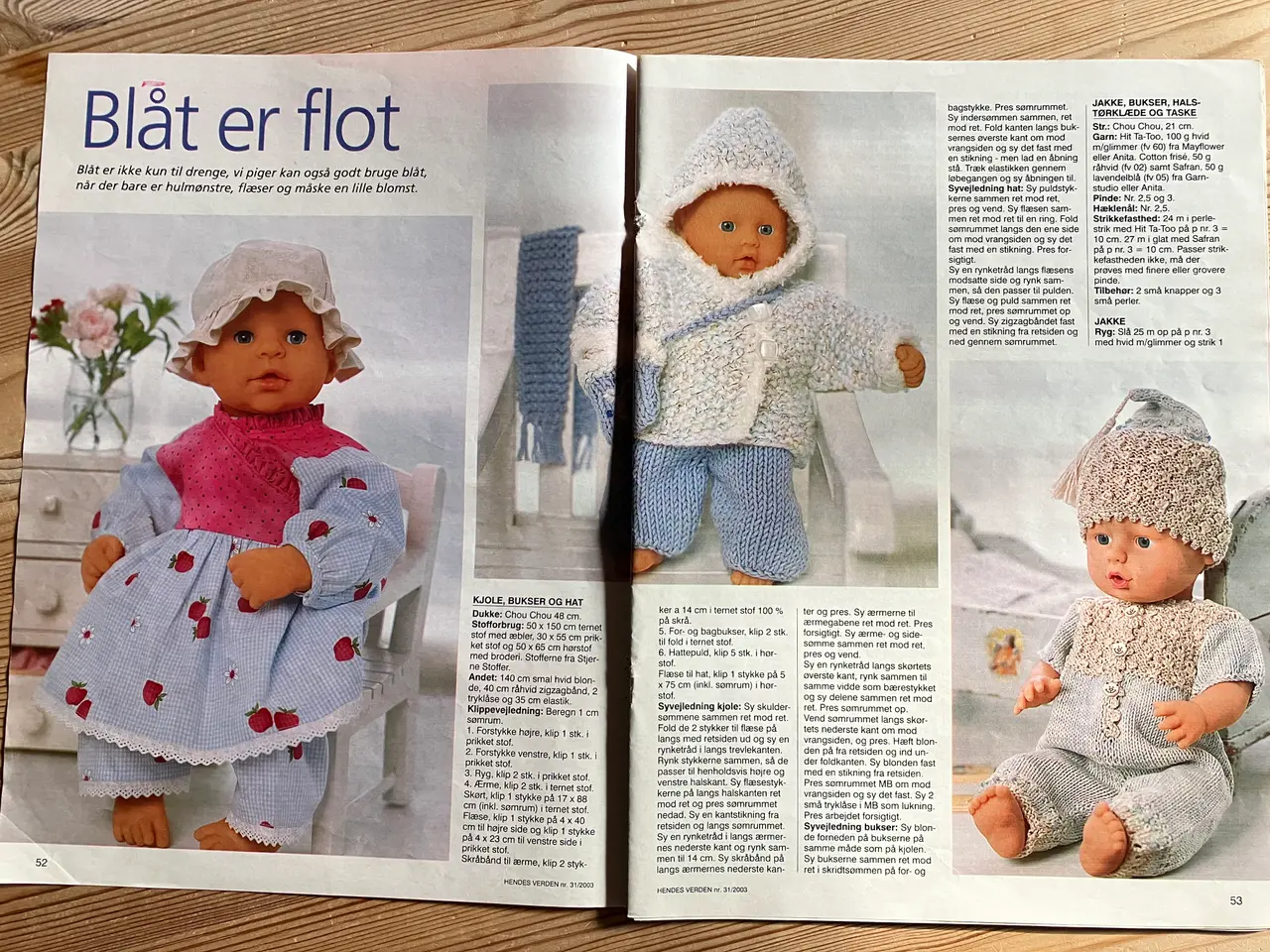 Billede 2 - Sy og strik til Chou Chou og New Born Baby